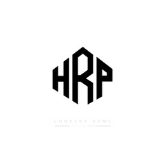 HRP letter logo design with polygon shape. HRP polygon logo monogram. HRP cube logo design. HRP hexagon vector logo template white and black colors. HRP monogram. HRP business and real estate logo. 