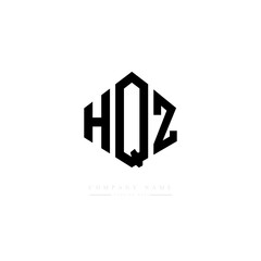 HQZ letter logo design with polygon shape. HQZ polygon logo monogram. HQZ cube logo design. HQZ hexagon vector logo template white and black colors. HQZ monogram. HQZ business and real estate logo. 