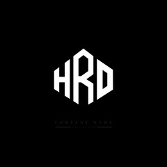 HRO letter logo design with polygon shape. HRO polygon logo monogram. HRO cube logo design. HRO hexagon vector logo template white and black colors. HRO monogram. HRO business and real estate logo. 
