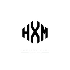 HXM letter logo design with polygon shape. HXM polygon logo monogram. HXM cube logo design. HXM hexagon vector logo template white and black colors. HXM monogram. HXM business and real estate logo. 