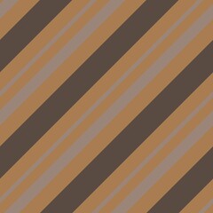 Obraz premium Brown Taupe diagonal striped seamless pattern background