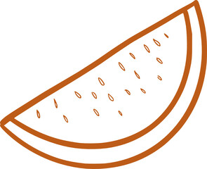 watermelon. Tropical Summer vibes hand drawn Illustration