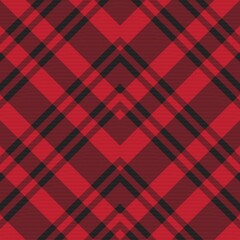 Red Chevron Plaid Tartan textured Seamless Pattern Design