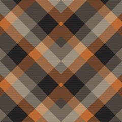 Brown Chevron Plaid Tartan textured Pattern Design