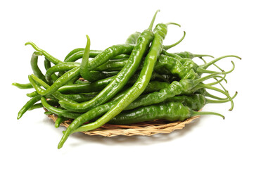 peppers on a white background