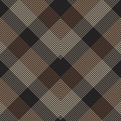 Brown Chevron Plaid Tartan textured Pattern Design