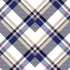 Obraz premium Brown Chevron Plaid Tartan textured Pattern Design