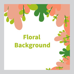 floral background. social media post background.