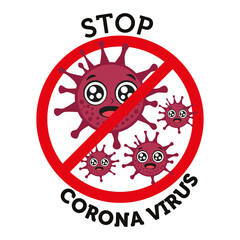 Vector illustration corona virus infection. 2019-nvoc virus.corona virus microbe. corona virus danger, corona cell. disense outbreak