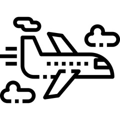 airplane line icon