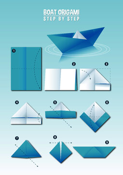 Boat Origami Instructions