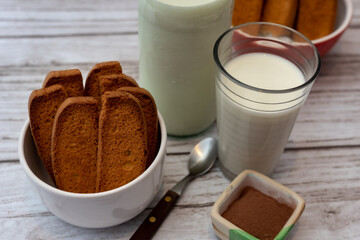 cookies y leche con chocolate!!!