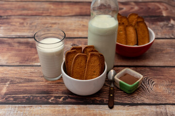 cookies y leche con chocolate!!!