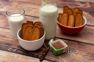 cookies y leche con chocolate!!!