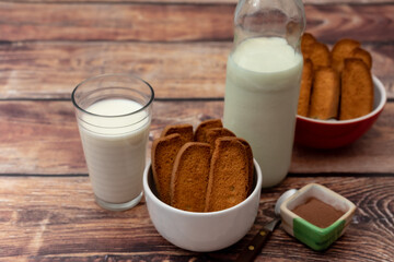 cookies y leche con chocolate!!!