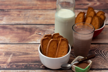 cookies y leche con chocolate!!!