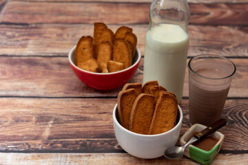 cookies y leche con chocolate!!!