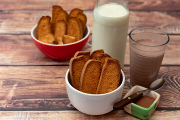 cookies y leche con chocolate!!!