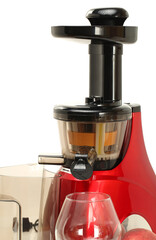 slow juicer isolated on white background 
