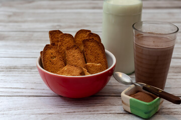 cookies y leche con chocolate!!!