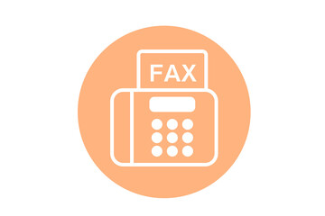 FAX アイコン ベクターイラスト