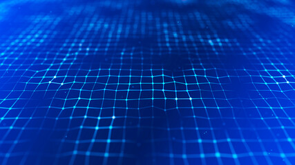 Internet connection. Technology graphic design. Big data visualization. 3D rendering.