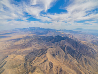 Aerial view of some rural area near Las Vegas