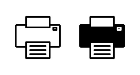 Printer icon set vector for computer, web and mobile apps