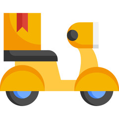 scooter flat icon