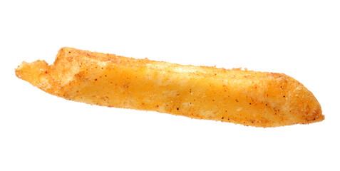 french fries on white background 