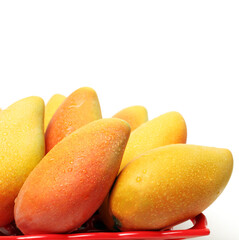 Mango on white background
