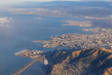 Aerial view of the San Bruno Mountain State and County Park