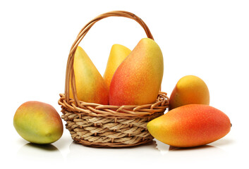 Mango on white background