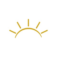 Sunrise icon design template vector isolated