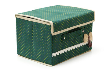 Storage box on white background