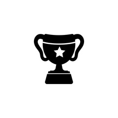 Trophy icon design template vector isolated illustration