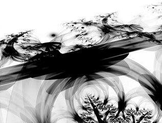 Fototapeta premium Imaginatory fractal background generated Image