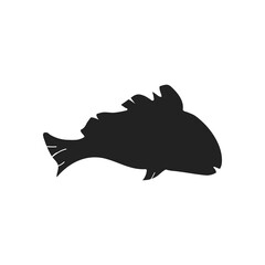 Fish icon design template vector isolated illustration