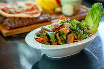 Fatoose Lebanese Salad, middle eastern food