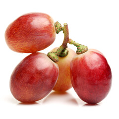 red grape on white background 