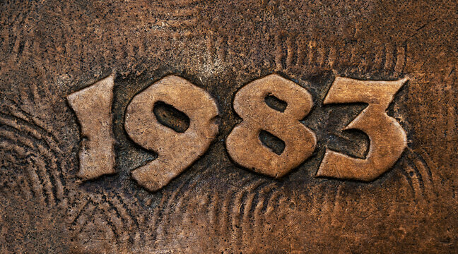 Jahreszahl 1983 Pr&auml;gung