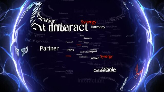 SYNERGY Keywords Animation, Background, Loop, 4k
