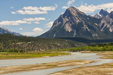Beautiful View of the Canadian Rockies from Preacher's Point