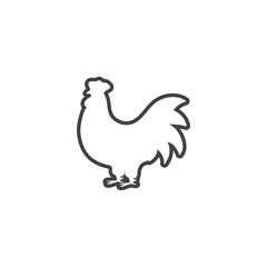 Chicken icon design template vector isolated