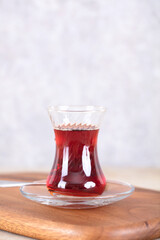 A cup of Turkish black tea