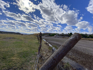 fence on a hill