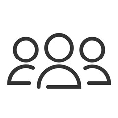 Group , Users outline icon.