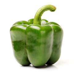 green bell pepper isolated
