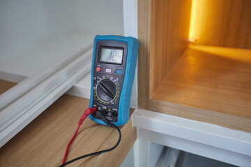 digital multimeter on the table