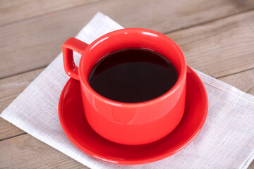 A cup of black coffee
